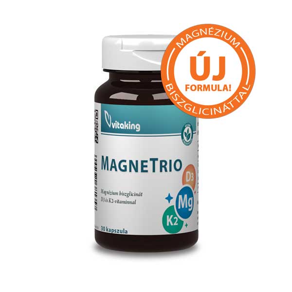 Vitaking MagneTrio - Magnézium biszglicinát +K2+D3 vitamin komplex (30)