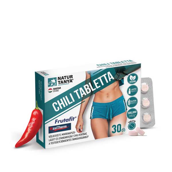Chili tabletta (chili paprika kivonattal) – 30db